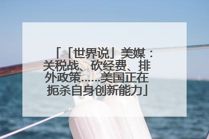 「世界说」美媒：关税战、砍经费、排外政策……美国正在扼杀自身创新能力