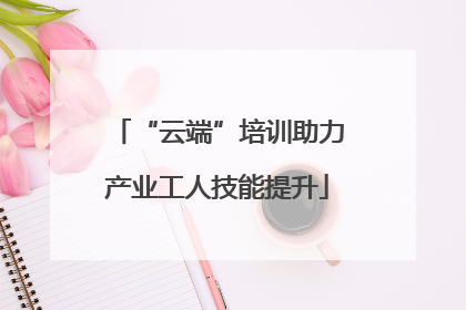 “云端”培训助力产业工人技能提升
