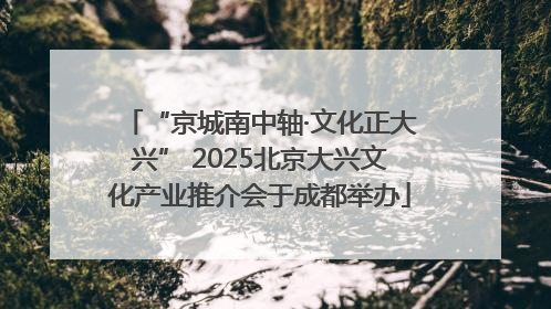 “京城南中轴·文化正大兴” 2025北京大兴文化产业推介会于成都举办
