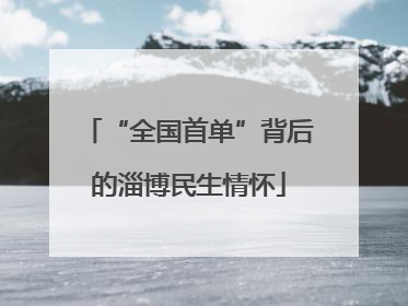 “全国首单”背后的淄博民生情怀