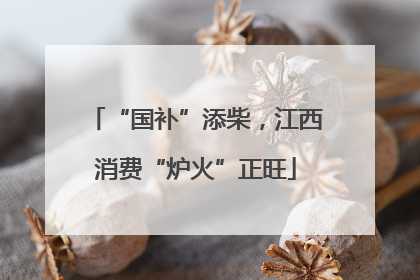 “国补”添柴，江西消费“炉火”正旺