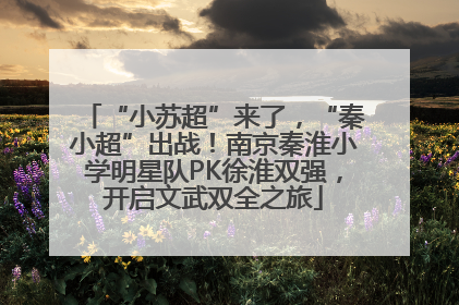 “小苏超”来了，“秦小超”出战！南京秦淮小学明星队PK徐淮双强，开启文武双全之旅