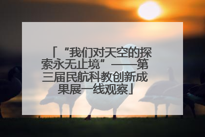“我们对天空的探索永无止境”——第三届民航科教创新成果展一线观察