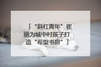 “斜杠青年”崔丽为城中村孩子打造“希望书房”