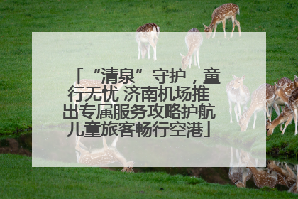 “清泉”守护，童行无忧 济南机场推出专属服务攻略护航儿童旅客畅行空港