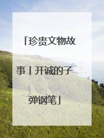珍贵文物故事丨开诚的子弹钢笔