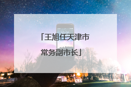 王旭任天津市常务副市长