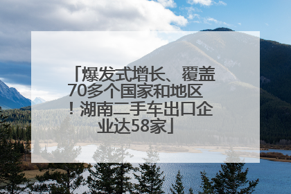 爆发式增长、覆盖70多个国家和地区！湖南二手车出口企业达58家