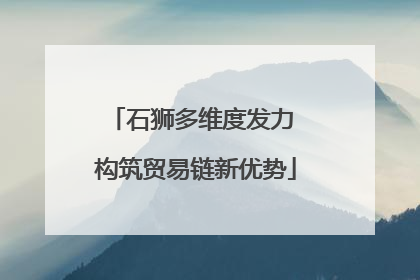 石狮多维度发力 构筑贸易链新优势