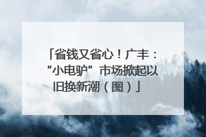 省钱又省心！广丰：“小电驴”市场掀起以旧换新潮（图）