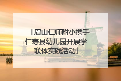 眉山仁师附小携手仁寿县幼儿园开展学联体实践活动