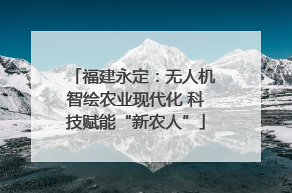 福建永定：无人机智绘农业现代化 科技赋能“新农人”
