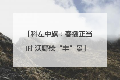 科左中旗：春播正当时 沃野绘“丰”景