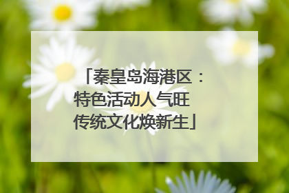 秦皇岛海港区：特色活动人气旺 传统文化焕新生