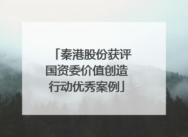 秦港股份获评国资委价值创造行动优秀案例