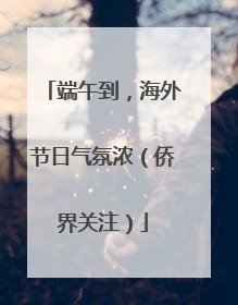 端午到，海外节日气氛浓（侨界关注）