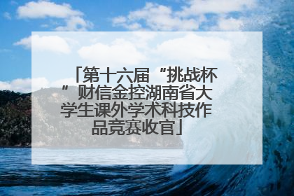 第十六届“挑战杯”财信金控湖南省大学生课外学术科技作品竞赛收官