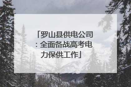 罗山县供电公司：全面备战高考电力保供工作