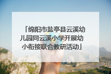 绵阳市盐亭县云溪幼儿园同云溪小学开展幼小衔接联合教研活动