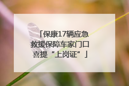 保康17辆应急救援保障车家门口喜提“上岗证”