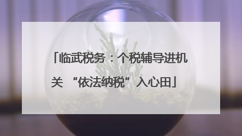 临武税务：个税辅导进机关 “依法纳税”入心田