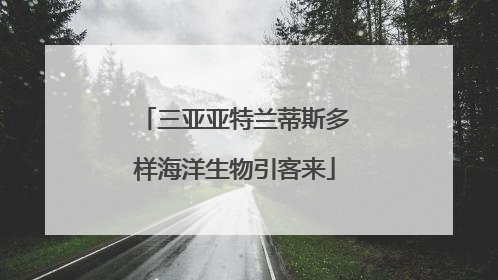 三亚亚特兰蒂斯多样海洋生物引客来