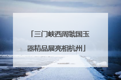 三门峡西周虢国玉器精品展亮相杭州