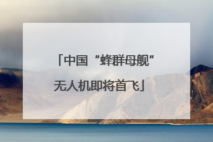 中国“蜂群母舰”无人机即将首飞