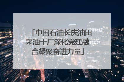中国石油长庆油田采油十厂深化党建融合凝聚奋进力量