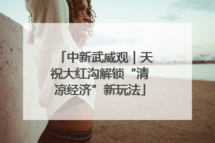 中新武威观｜天祝大红沟解锁“清凉经济”新玩法