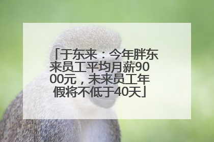 于东来：今年胖东来员工平均月薪9000元，未来员工年假将不低于40天