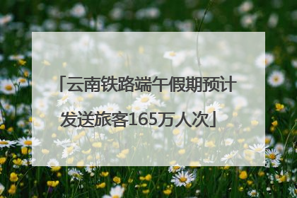 云南铁路端午假期预计发送旅客165万人次