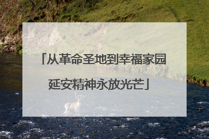 从革命圣地到幸福家园 延安精神永放光芒