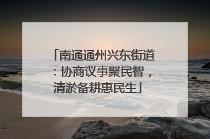 南通通州兴东街道：协商议事聚民智，清淤备耕惠民生