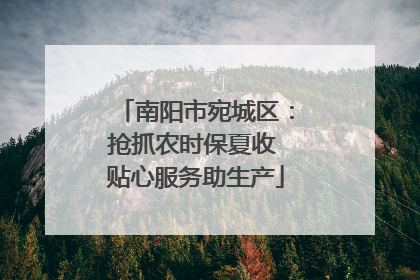 南阳市宛城区：抢抓农时保夏收 贴心服务助生产