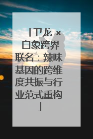 卫龙 × 白象跨界联名：辣味基因的跨维度共振与行业范式重构