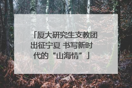 厦大研究生支教团出征宁夏 书写新时代的“山海情”