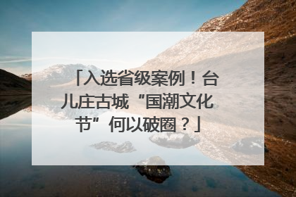 入选省级案例！台儿庄古城“国潮文化节”何以破圈？