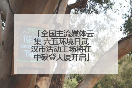 全国主流媒体云集 六五环境日武汉市活动主场将在中碳登大厦开启