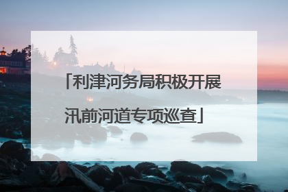 利津河务局积极开展汛前河道专项巡查