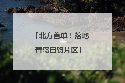 北方首单！落地青岛自贸片区