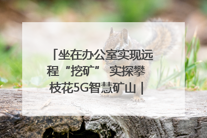 坐在办公室实现远程“挖矿” 实探攀枝花5G智慧矿山｜网络名人四川行