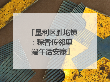 垦利区胜坨镇：粽香传邻里 端午话安康