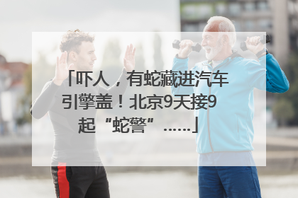 吓人，有蛇藏进汽车引擎盖！北京9天接9起“蛇警”……