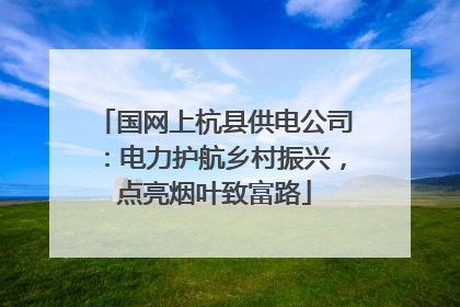 国网上杭县供电公司：电力护航乡村振兴，点亮烟叶致富路