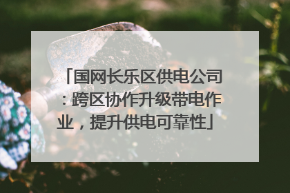 国网长乐区供电公司：跨区协作升级带电作业，提升供电可靠性