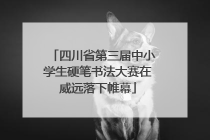 四川省第三届中小学生硬笔书法大赛在威远落下帷幕