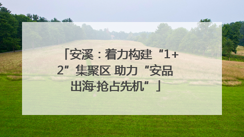 安溪：着力构建“1+2”集聚区 助力“安品出海·抢占先机”