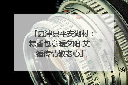 夏津县平安湖村：粽香包意暖夕阳 艾锤传情敬老心