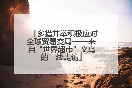 多措并举积极应对全球贸易变局——来自“世界超市”义乌的一线走访
